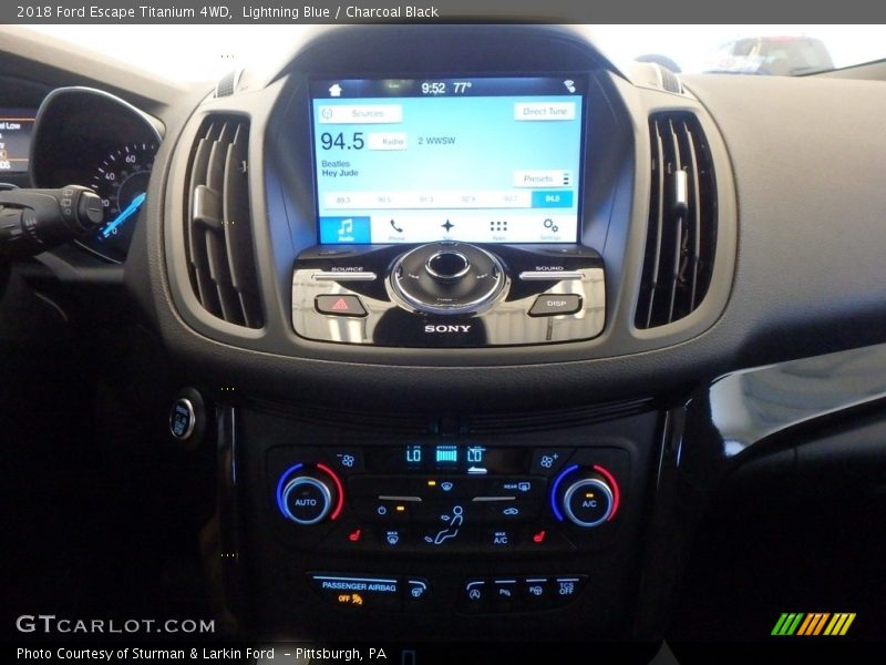 Lightning Blue / Charcoal Black 2018 Ford Escape Titanium 4WD