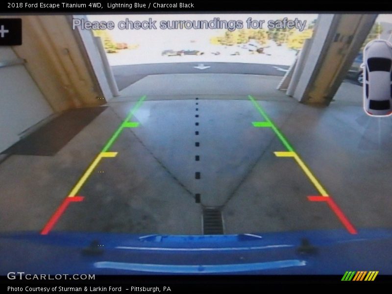 Lightning Blue / Charcoal Black 2018 Ford Escape Titanium 4WD