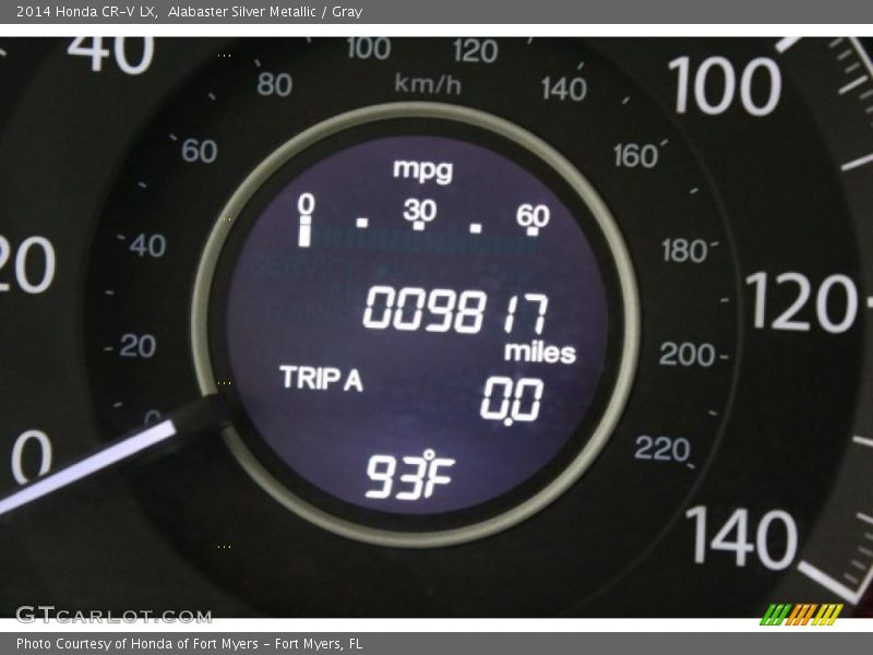 Alabaster Silver Metallic / Gray 2014 Honda CR-V LX
