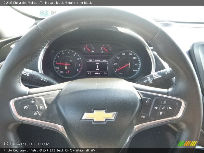 Mosaic Black Metallic / Jet Black 2016 Chevrolet Malibu LT