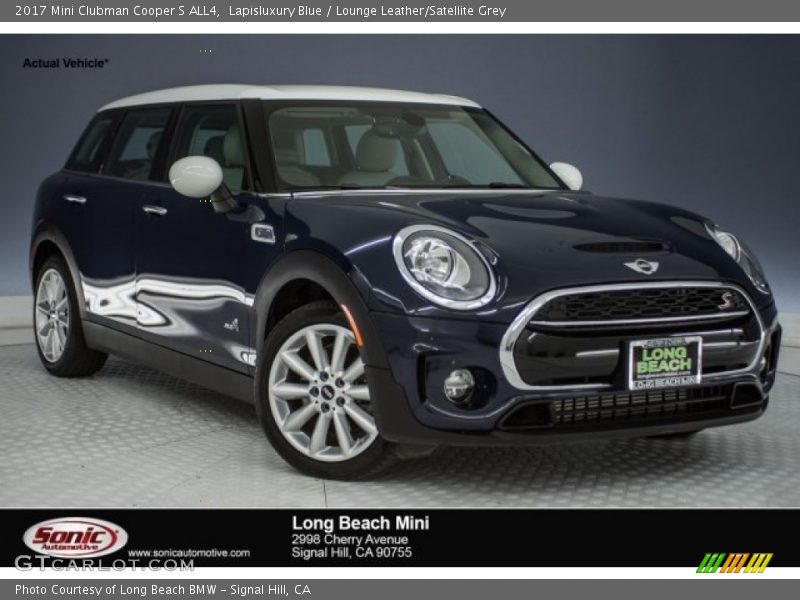 Lapisluxury Blue / Lounge Leather/Satellite Grey 2017 Mini Clubman Cooper S ALL4