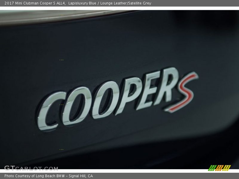 Lapisluxury Blue / Lounge Leather/Satellite Grey 2017 Mini Clubman Cooper S ALL4
