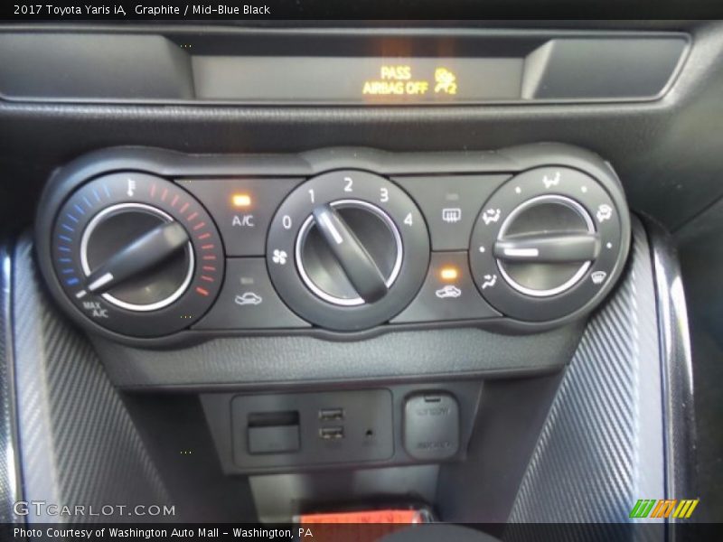 Graphite / Mid-Blue Black 2017 Toyota Yaris iA