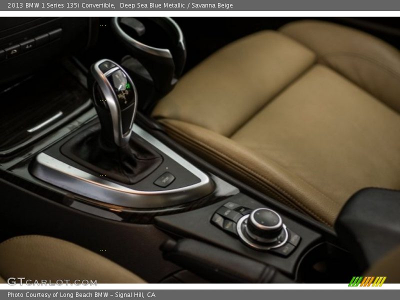 Deep Sea Blue Metallic / Savanna Beige 2013 BMW 1 Series 135i Convertible