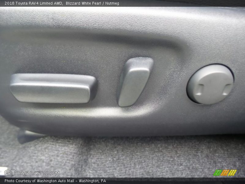 Blizzard White Pearl / Nutmeg 2018 Toyota RAV4 Limited AWD