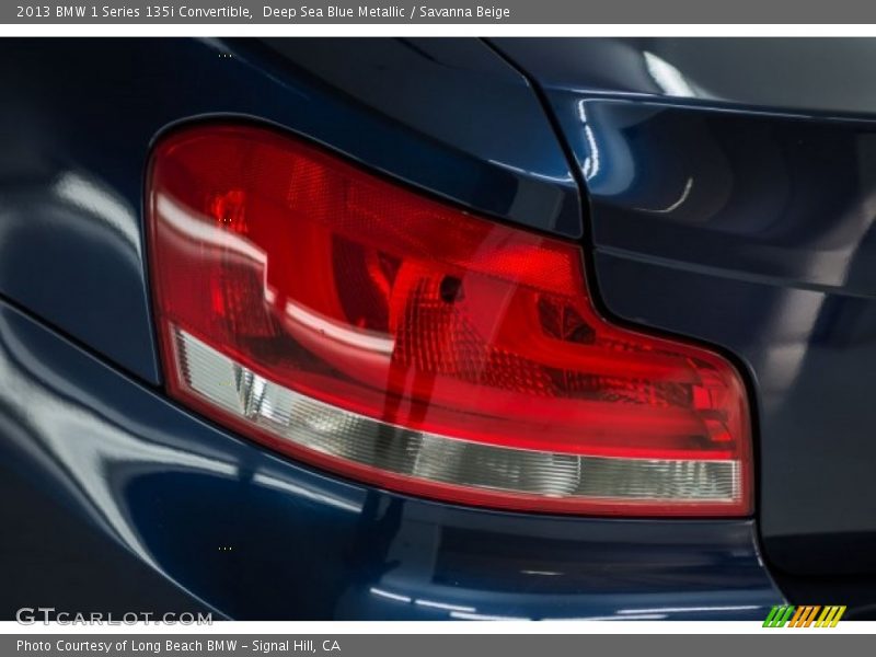 Deep Sea Blue Metallic / Savanna Beige 2013 BMW 1 Series 135i Convertible