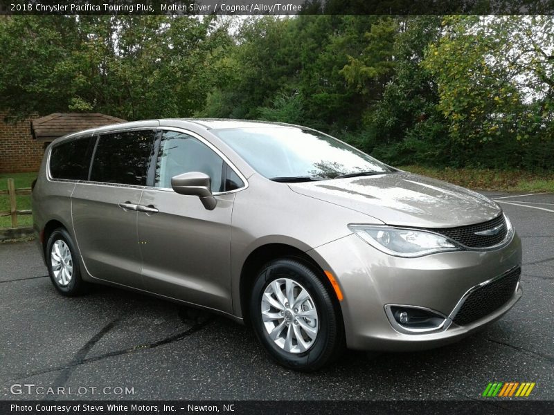 Molten Silver / Cognac/Alloy/Toffee 2018 Chrysler Pacifica Touring Plus