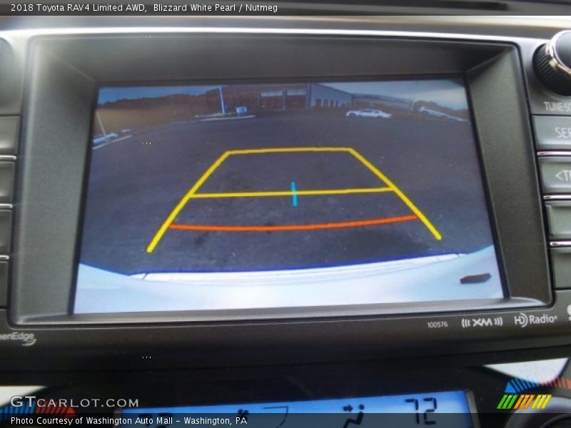 Blizzard White Pearl / Nutmeg 2018 Toyota RAV4 Limited AWD