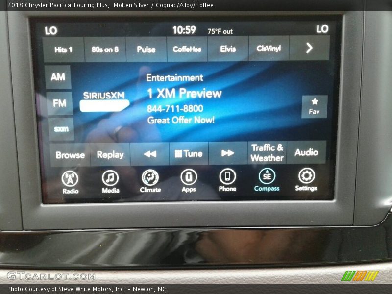 Molten Silver / Cognac/Alloy/Toffee 2018 Chrysler Pacifica Touring Plus