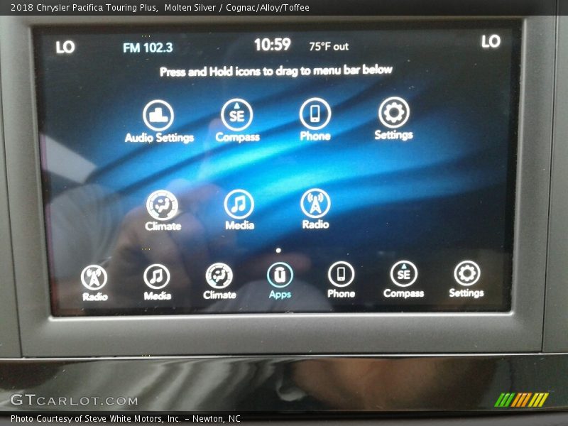 Molten Silver / Cognac/Alloy/Toffee 2018 Chrysler Pacifica Touring Plus