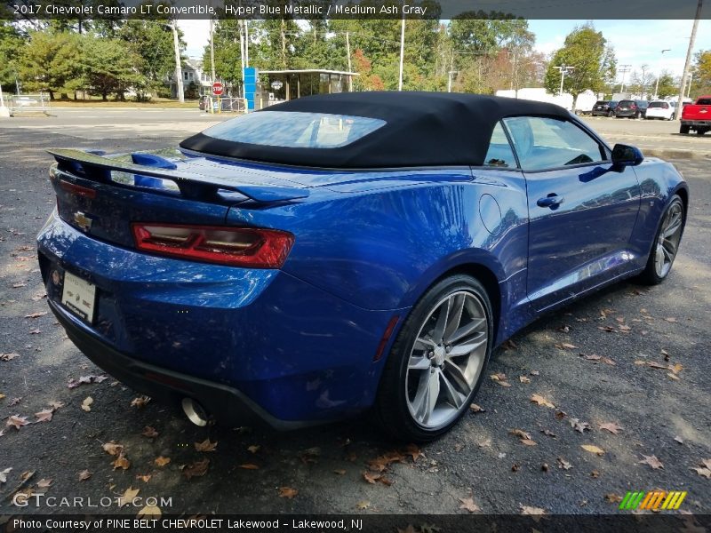 Hyper Blue Metallic / Medium Ash Gray 2017 Chevrolet Camaro LT Convertible