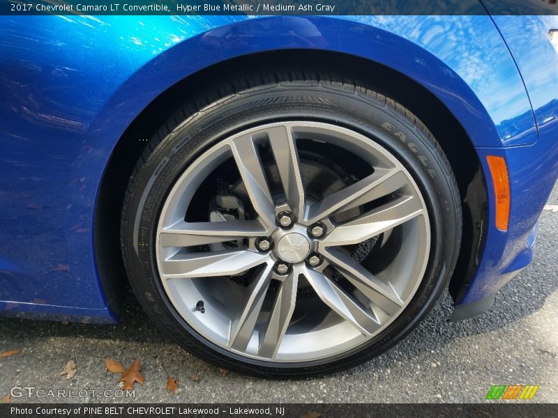 Hyper Blue Metallic / Medium Ash Gray 2017 Chevrolet Camaro LT Convertible