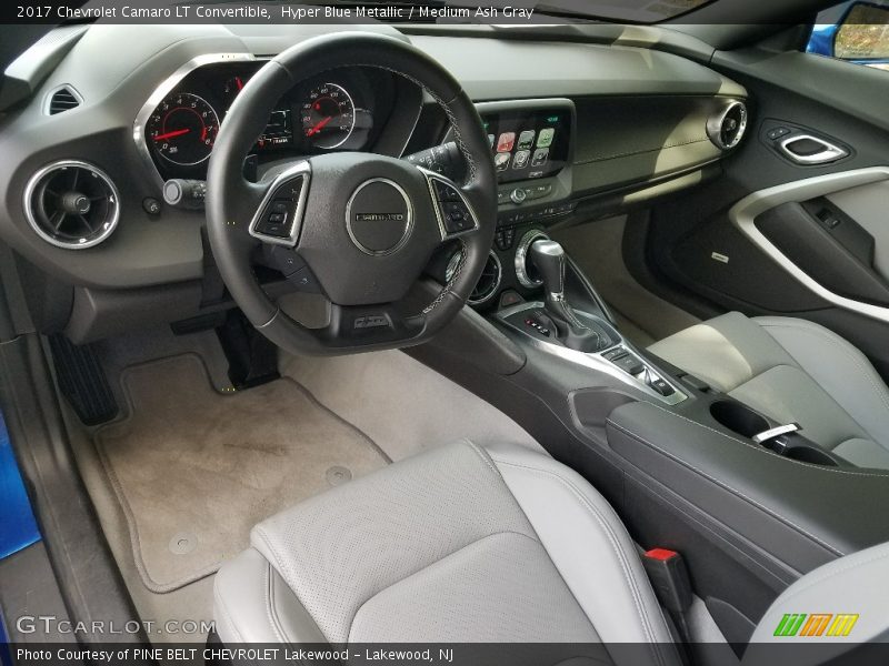 Hyper Blue Metallic / Medium Ash Gray 2017 Chevrolet Camaro LT Convertible