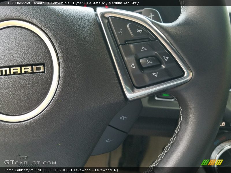 Hyper Blue Metallic / Medium Ash Gray 2017 Chevrolet Camaro LT Convertible