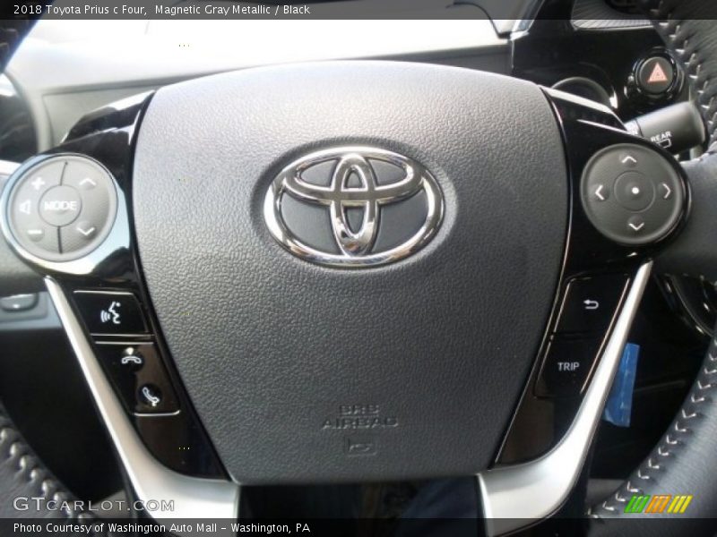 Magnetic Gray Metallic / Black 2018 Toyota Prius c Four