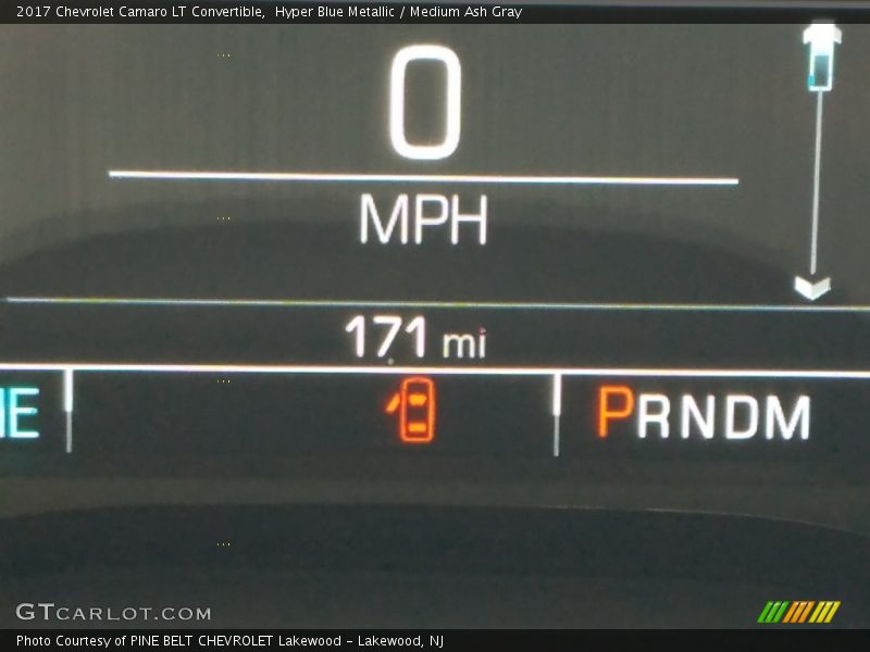 Hyper Blue Metallic / Medium Ash Gray 2017 Chevrolet Camaro LT Convertible