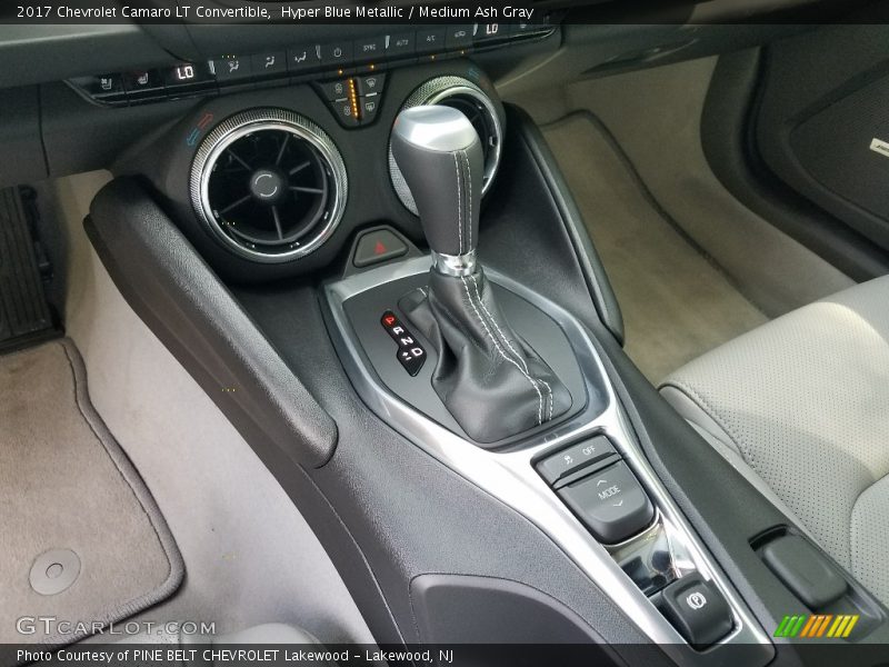 Hyper Blue Metallic / Medium Ash Gray 2017 Chevrolet Camaro LT Convertible