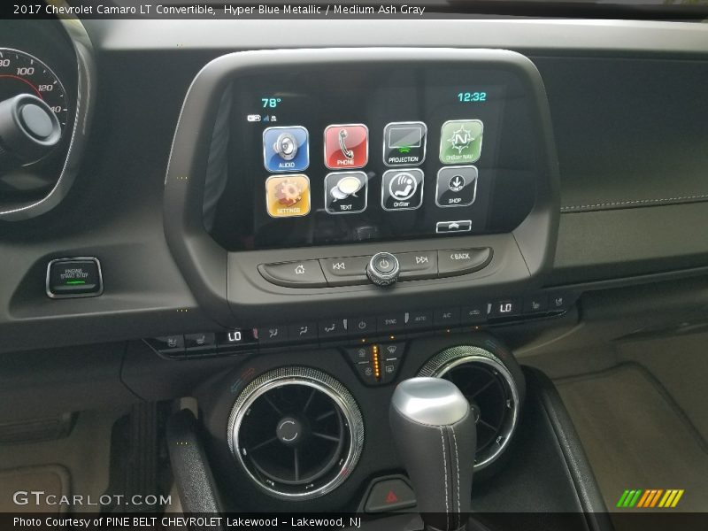 Hyper Blue Metallic / Medium Ash Gray 2017 Chevrolet Camaro LT Convertible