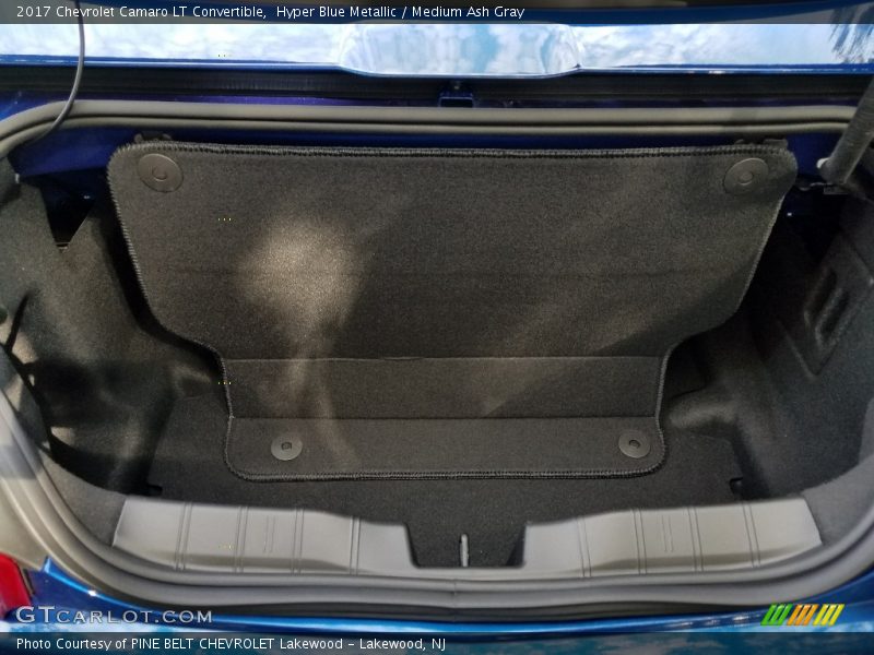 Hyper Blue Metallic / Medium Ash Gray 2017 Chevrolet Camaro LT Convertible