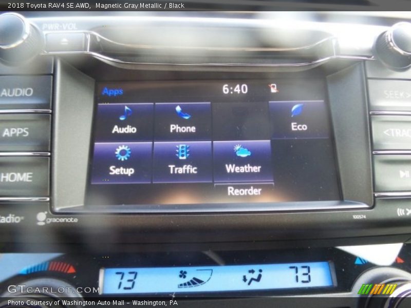 Magnetic Gray Metallic / Black 2018 Toyota RAV4 SE AWD