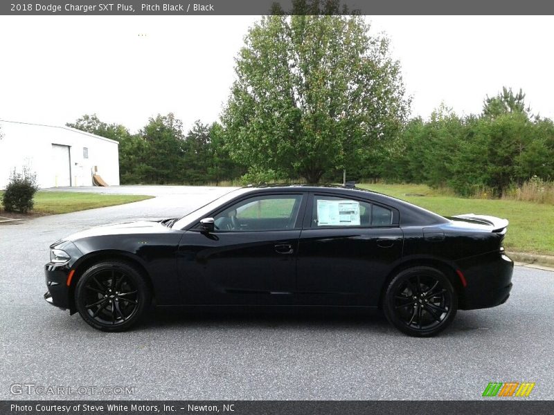 Pitch Black / Black 2018 Dodge Charger SXT Plus