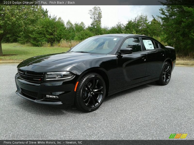 Pitch Black / Black 2018 Dodge Charger SXT Plus