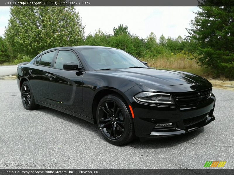 Pitch Black / Black 2018 Dodge Charger SXT Plus