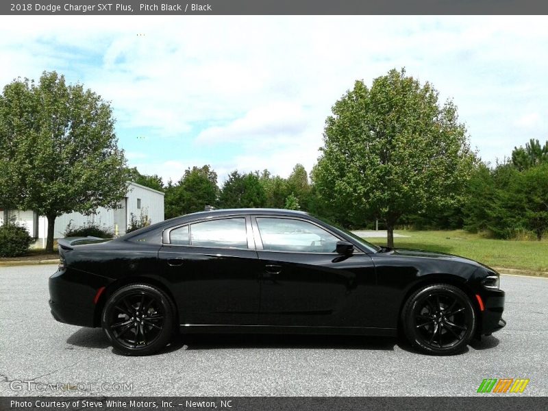 Pitch Black / Black 2018 Dodge Charger SXT Plus