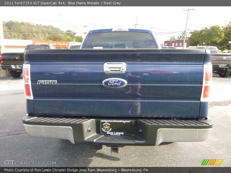 Blue Flame Metallic / Steel Gray 2011 Ford F150 XLT SuperCab 4x4