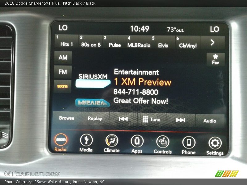 Pitch Black / Black 2018 Dodge Charger SXT Plus