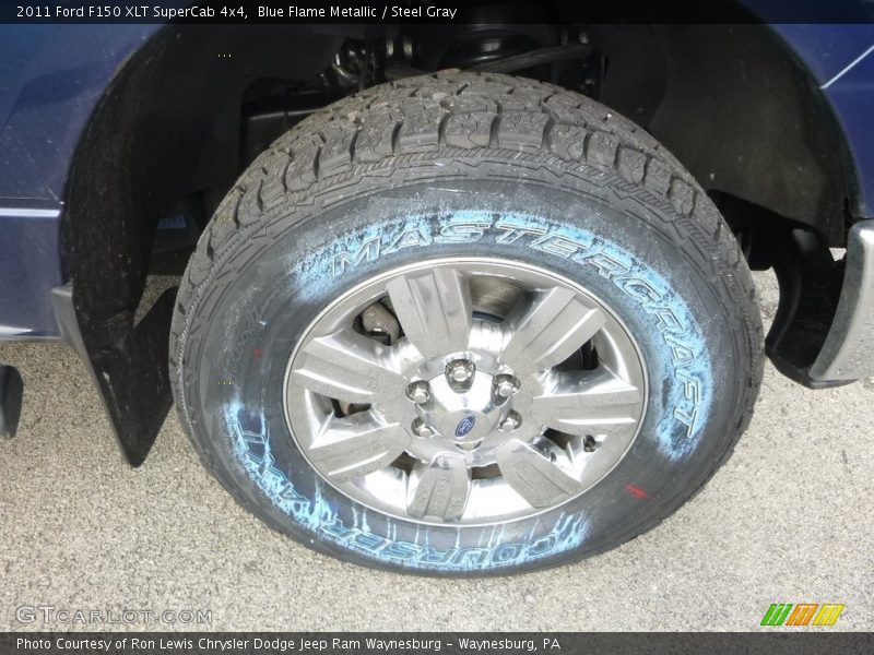 Blue Flame Metallic / Steel Gray 2011 Ford F150 XLT SuperCab 4x4