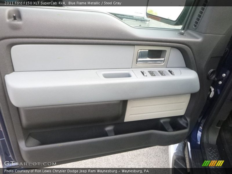 Blue Flame Metallic / Steel Gray 2011 Ford F150 XLT SuperCab 4x4