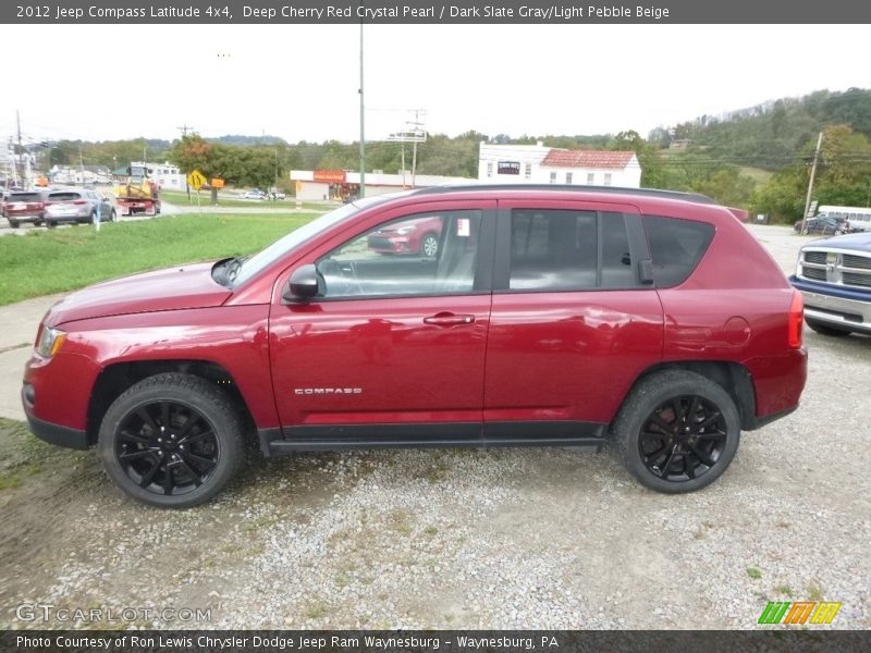 Deep Cherry Red Crystal Pearl / Dark Slate Gray/Light Pebble Beige 2012 Jeep Compass Latitude 4x4