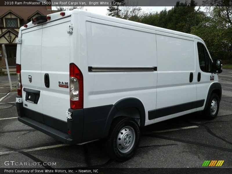 Bright White / Gray 2018 Ram ProMaster 1500 Low Roof Cargo Van