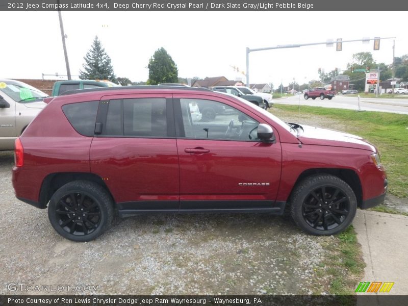 Deep Cherry Red Crystal Pearl / Dark Slate Gray/Light Pebble Beige 2012 Jeep Compass Latitude 4x4