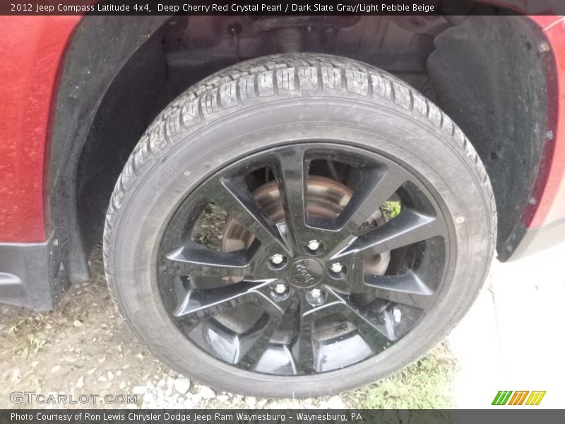 Deep Cherry Red Crystal Pearl / Dark Slate Gray/Light Pebble Beige 2012 Jeep Compass Latitude 4x4