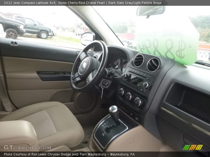 Deep Cherry Red Crystal Pearl / Dark Slate Gray/Light Pebble Beige 2012 Jeep Compass Latitude 4x4