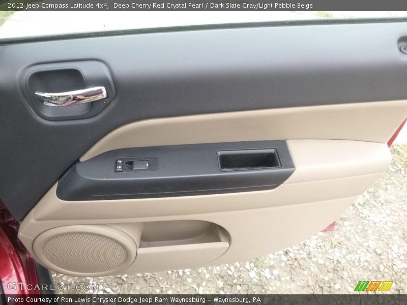 Deep Cherry Red Crystal Pearl / Dark Slate Gray/Light Pebble Beige 2012 Jeep Compass Latitude 4x4