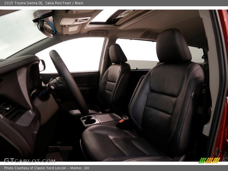 Salsa Red Pearl / Black 2015 Toyota Sienna SE
