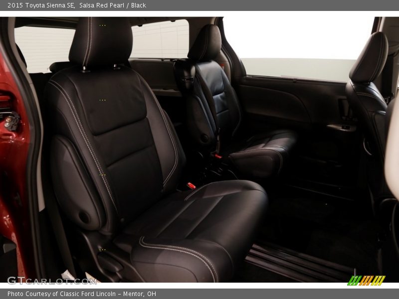 Salsa Red Pearl / Black 2015 Toyota Sienna SE