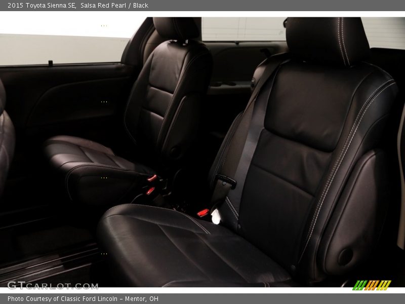 Salsa Red Pearl / Black 2015 Toyota Sienna SE