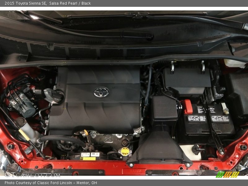 Salsa Red Pearl / Black 2015 Toyota Sienna SE