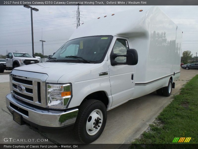 Oxford White / Medium Flint 2017 Ford E Series Cutaway E350 Cutaway Commercial Moving Truck