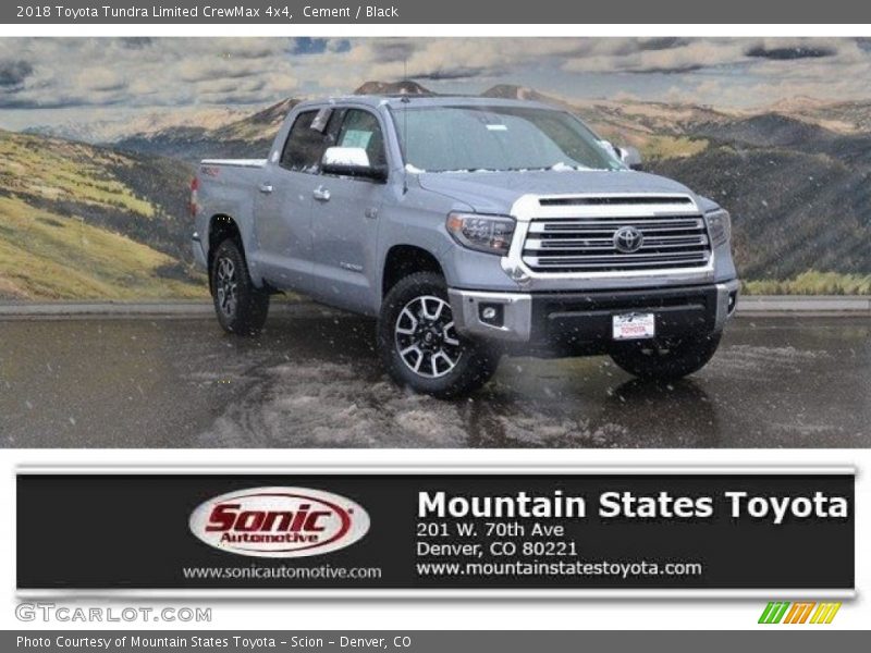 Cement / Black 2018 Toyota Tundra Limited CrewMax 4x4