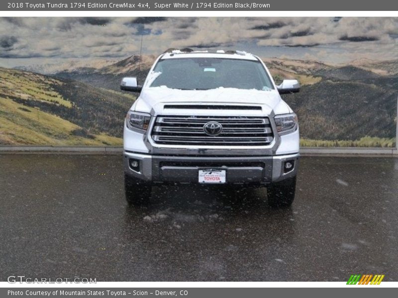 Super White / 1794 Edition Black/Brown 2018 Toyota Tundra 1794 Edition CrewMax 4x4
