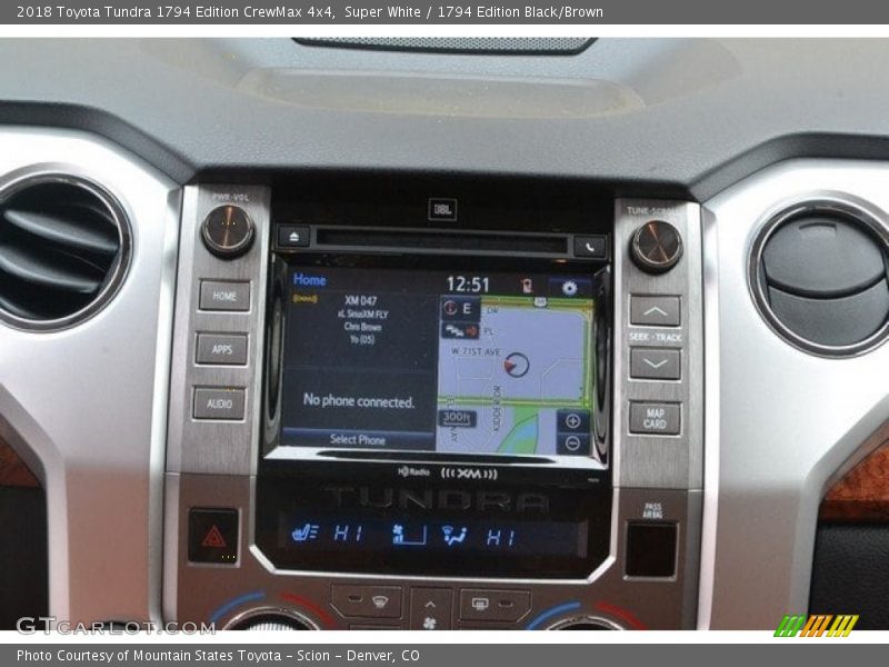 Super White / 1794 Edition Black/Brown 2018 Toyota Tundra 1794 Edition CrewMax 4x4