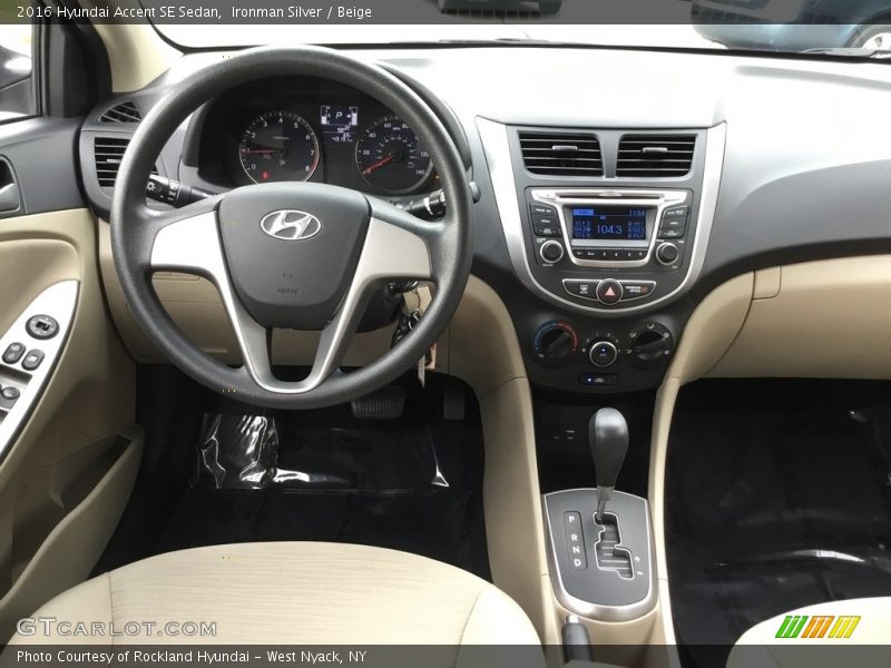 Ironman Silver / Beige 2016 Hyundai Accent SE Sedan