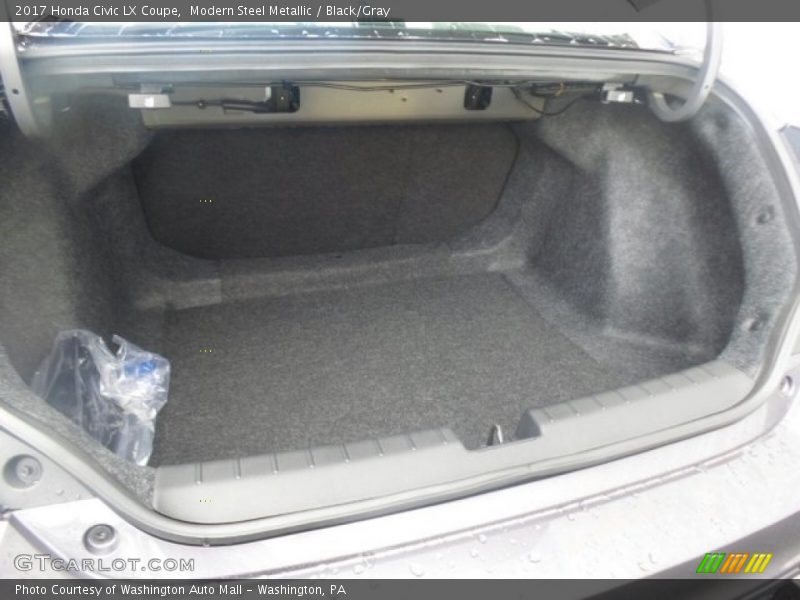 Modern Steel Metallic / Black/Gray 2017 Honda Civic LX Coupe