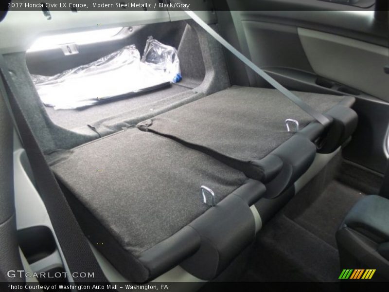 Modern Steel Metallic / Black/Gray 2017 Honda Civic LX Coupe