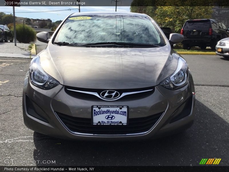 Desert Bronze / Beige 2016 Hyundai Elantra SE